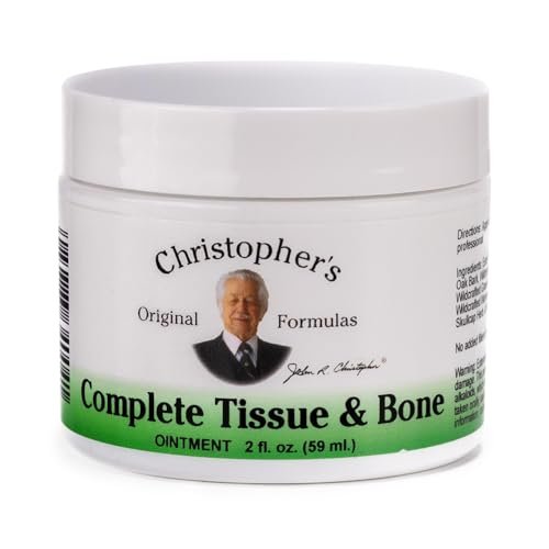 Christopher's Original Formulas Complete Tissue & Bone Ointment, Kräutermischung für Haut & Bindegewebe, 60-g-Glas