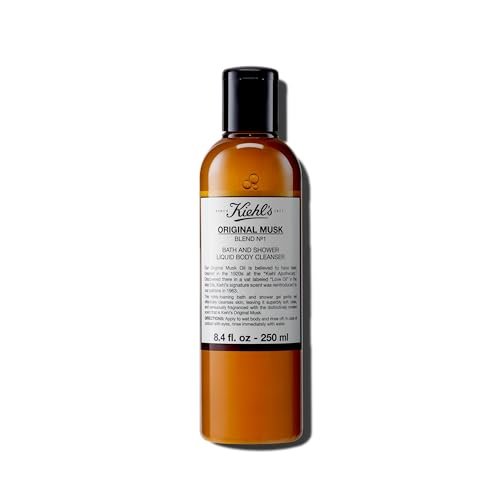 Kiehl's Original Musk Bath & Shower Liquid Body Cleanser – Schaumiges Duschgel mit Aloe Vera & Glycerin, 250 ml