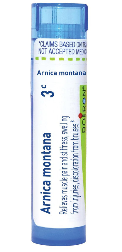 Boiron Arnica Montana 3C für Muskelschmerzen, Steifheit, Schwellungen durch Verletzungen und Blutergüsse - 80 Kügelchen