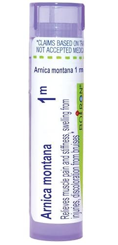 Boiron Arnica Montana 1M bei Muskelkater, Steifheit, Schwellungen durch Verletzungen und Prellungen – 80 Kügelchen