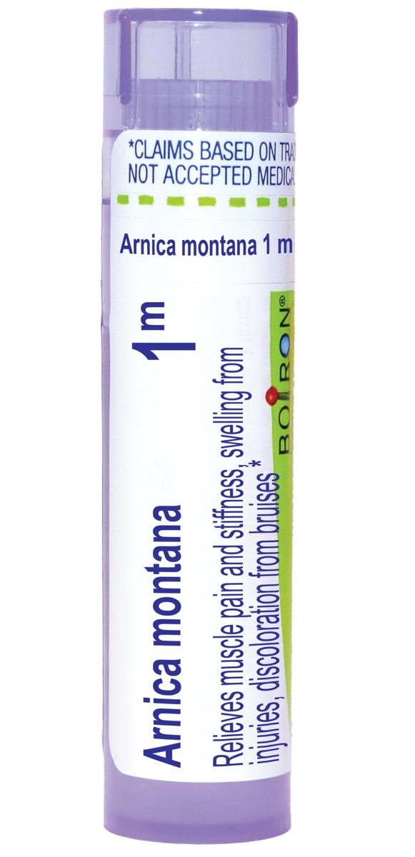 Boiron Arnica Montana 1M bei Muskelkater, Steifheit, Schwellungen durch Verletzungen und Prellungen – 80 Kügelchen