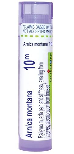 Boiron Arnica Montana 10M Globuli bei Muskelschmerzen, Steifheit, Schwellungen nach Verletzungen und Prellungen - 80 Stück