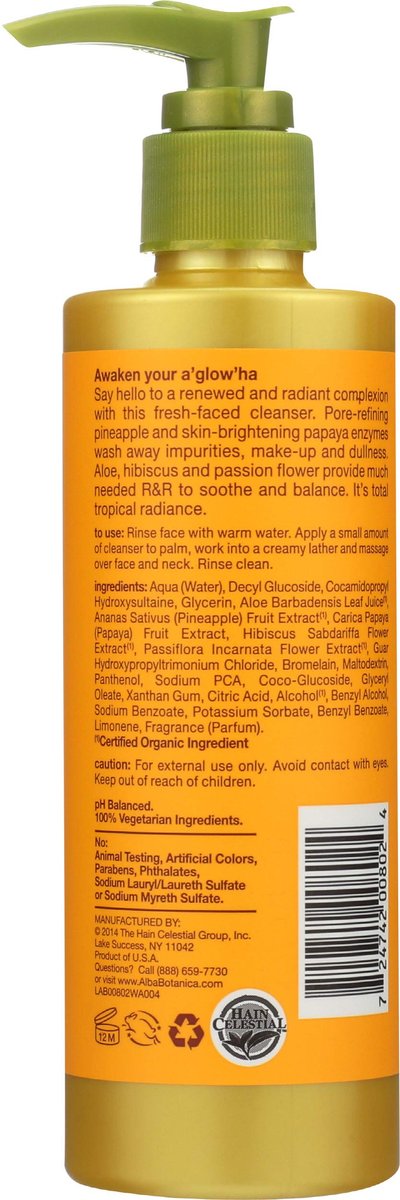 Alba Botanica Hawaiian Enzym-Gesichtsreiniger mit Ananas, 237 ml