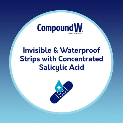 Compound W Maximum Strength One Step Invisible Warzenentferner-Streifen, 14 Stück