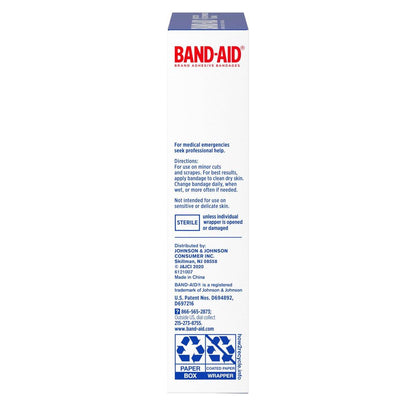 BAND-AID Tough Strips Pflaster – Extra Large, 10 Stück, strapazierfähige Stoffpflaster für zuverlässigen Schutz und Komfort bei Schnitt- und Schürfwunden