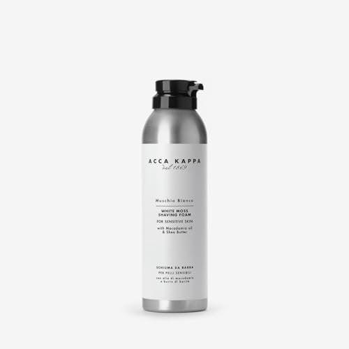 ACCA KAPPA White Moss Rasierschaum – Feuchtigkeitsspendender Schaum für empfindliche Haut (200 ml)