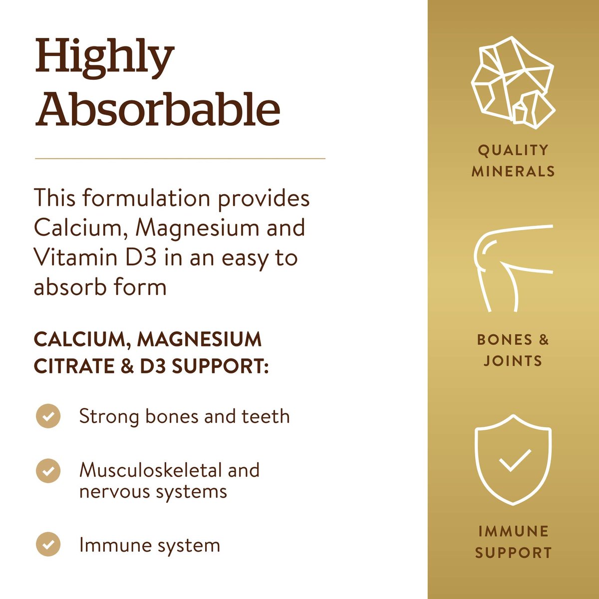 Solgar Calcium Magnesium mit Vitamin D3, 300 Tabletten – Fördert gesunde Knochen, unterstützt Nerven- und Muskelfunktion – Hoch absorbierbare Form – Non-GMO und glutenfrei – 60 Portionen