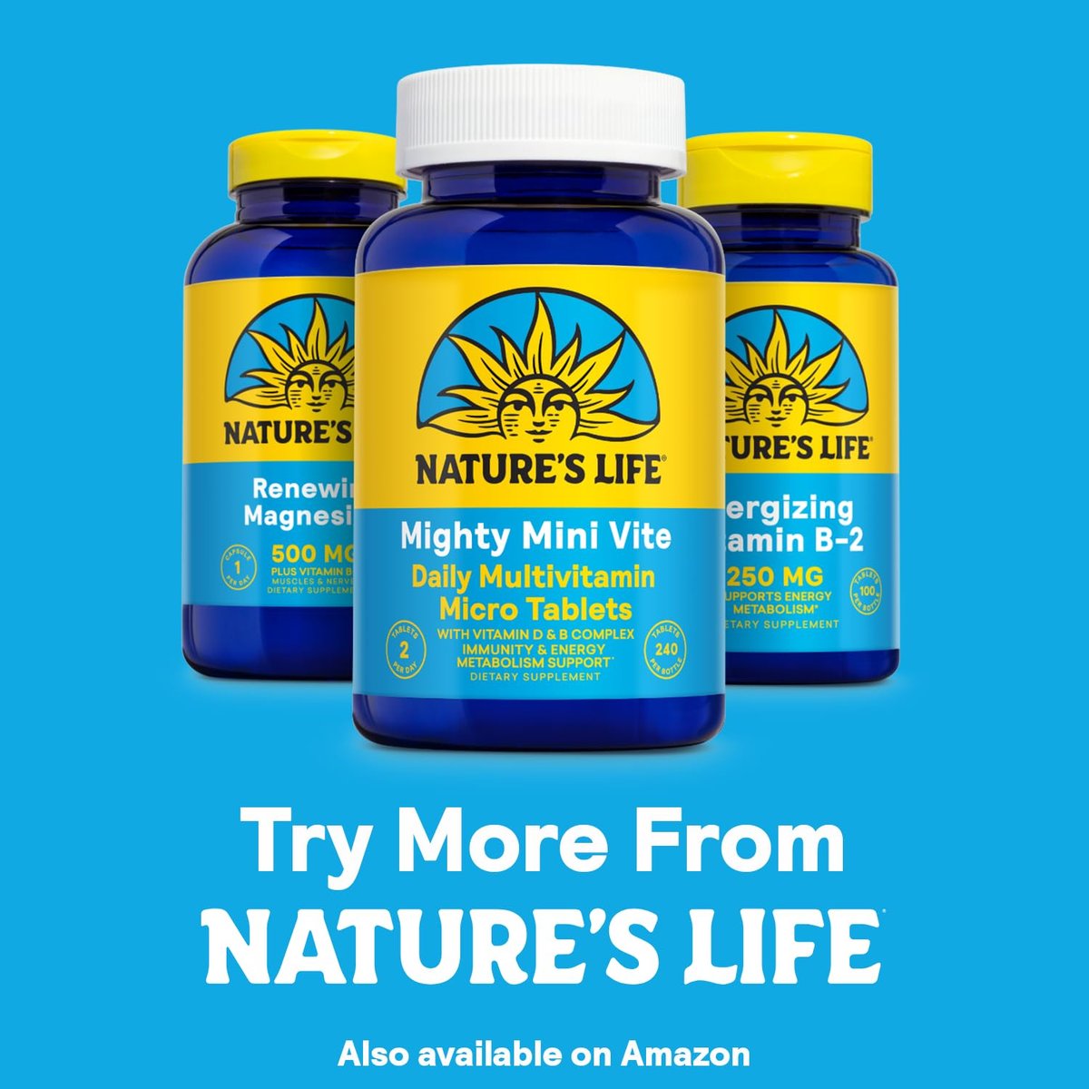 Nature's Life Renewing Magnesium 500 mg mit Vitamin B-6 – Unterstützung für Muskeln und Nerven – Laborgeprüft (180 Portionen, 180 VegCaps)