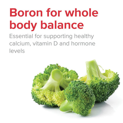 Vibrant Health Super Natural Boron – Unterstützung für gesunde Gelenke, Hormonspiegel und Bindegewebe mit Calciumfructoborat und Brokkolipulver, glutenfrei, vegetarisch, nicht gentechnisch verändert, 60 Kapseln