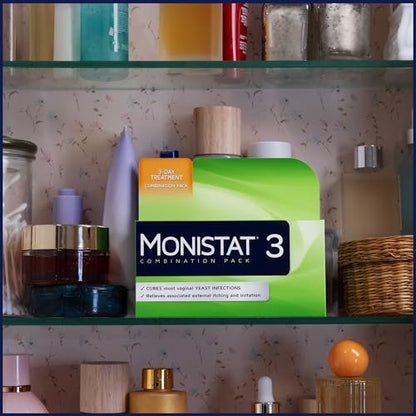 Monistat 3-Tage-Pilzbehandlung für Frauen – Miconazol-Creme, 3 vorgefüllte Applikatoren
