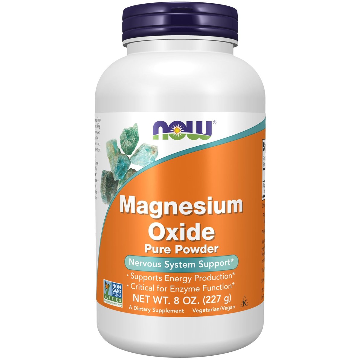 NOW Foods Magnesium Oxid – 227 g (8 Unzen) – Unterstützt Enzymfunktion & Nervensystem