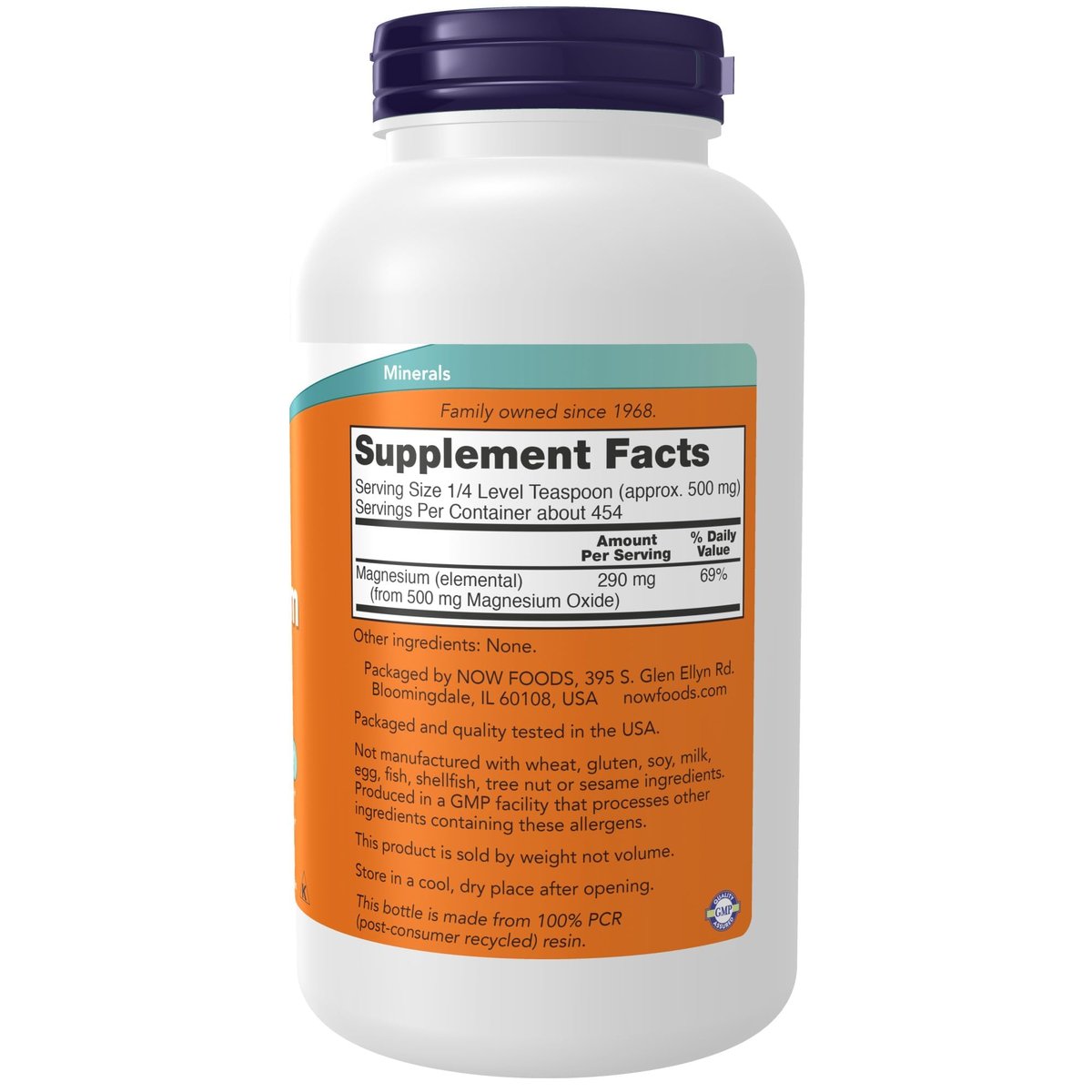 NOW Foods Magnesium Oxid – 227 g (8 Unzen) – Unterstützt Enzymfunktion & Nervensystem