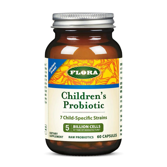 Flora Udo's Choice Kinder-Probiotikum – 7 spezifische Stämme, 5 Milliarden Zellen, für Kinder von 5-15 Jahren, 60 Kapseln