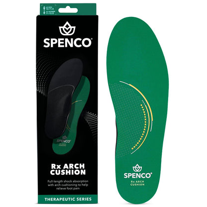 Spenco RX Fußgewölbe-Stütze Einlegesohlen für Damen 9-10.5/Herren 8-9.5 - Volle Länge Komfortunterstützung