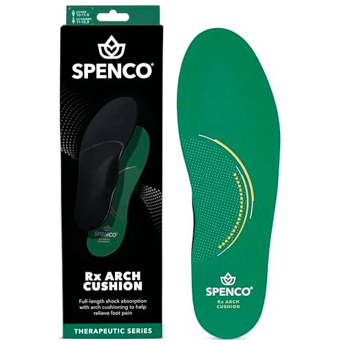 Spenco RX Fußgewölbe-Stütze Einlegesohlen für Damen 9-10.5/Herren 8-9.5 - Volle Länge Komfortunterstützung