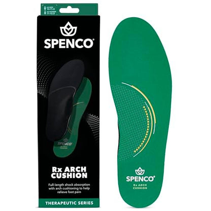 Spenco RX Fußgewölbe-Stütze Einlegesohlen für Damen 9-10.5/Herren 8-9.5 - Volle Länge Komfortunterstützung
