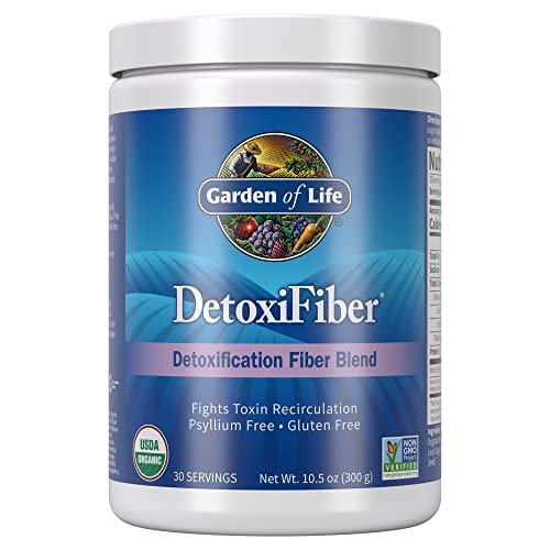 Garden of Life Bioaktive Faserpulver ungesüßt – Detox-Mischung mit Chia, Luzerne & Gerste für pflanzliche Reinigung & Darmgesundheit – Nicht-GVO, glutenfrei, psylliumfrei, vegan, 30 Portionen