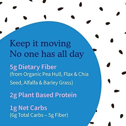 Garden of Life Bioaktive Faserpulver ungesüßt – Detox-Mischung mit Chia, Luzerne & Gerste für pflanzliche Reinigung & Darmgesundheit – Nicht-GVO, glutenfrei, psylliumfrei, vegan, 30 Portionen