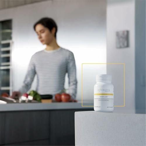Integrative Therapeutics Similase – Pflanzliches Verdauungsenzym für Erwachsene – Unterstützt Verdauung und Nährstoffaufnahme – Milchfrei & vegan – 90 Kapseln (45 Portionen)