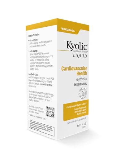 Kyolic Gealterter Knoblauch-Extrakt für die Herz-Kreislauf-Gesundheit*, Flüssig 60 ml