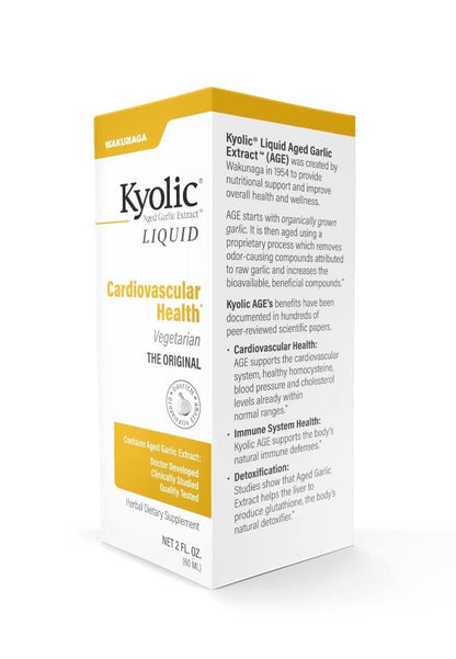 Kyolic Gealterter Knoblauch-Extrakt für die Herz-Kreislauf-Gesundheit*, Flüssig 60 ml