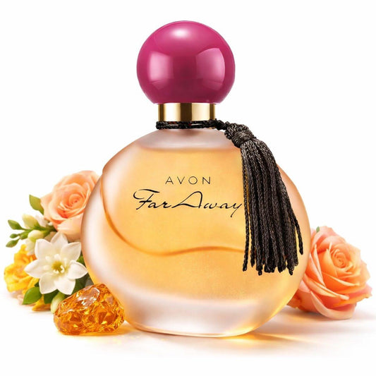 AVON Far Away Eau de Parfum für Damen – Amber-Blumenduft, langanhaltend, 1,7 Fl Oz (50 ml) Reisegröße