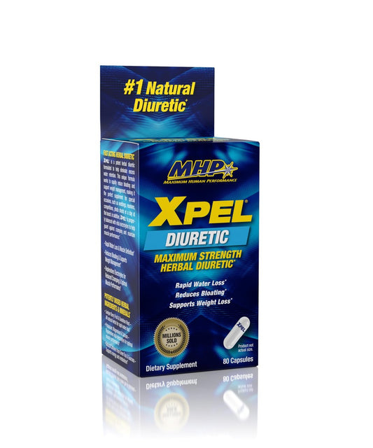 Xpel Maximum Strength Diuretic Wasserpillen – 80 Kapseln zur Entwässerung & Gewichtsunterstützung mit Vitamin B6, Kalium & Löwenzahnwurzel