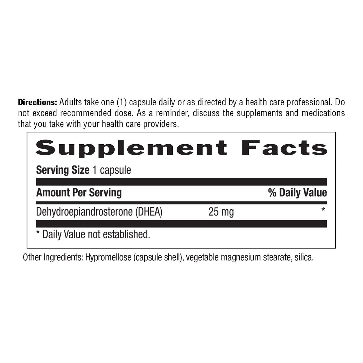 Country Life DHEA 25 mg – 90 vegane Kapseln, zertifiziert glutenfrei, vegan & Non-GMO