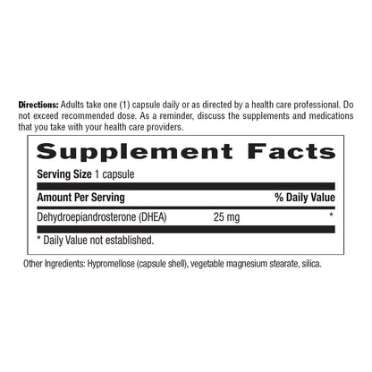 Country Life DHEA 25 mg – 90 vegane Kapseln, zertifiziert glutenfrei, vegan & Non-GMO