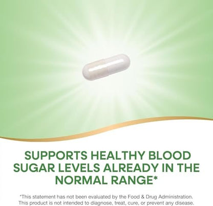Nature's Way GTF Chromium, Glukosetoleranzfaktor, unterstützt gesunden Glukosestoffwechsel*, 200 mcg Chrom pro Portion, 100 vegane Kapseln (Verpackung kann variieren)