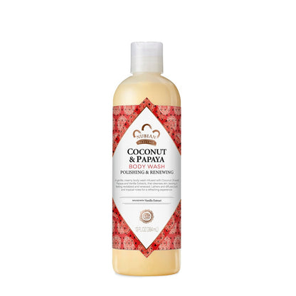 Nubian Heritage Kokosnuss Papaya Körperwaschmittel – Feuchtigkeitsspendend für trockene, stumpfe Haut 355 ml