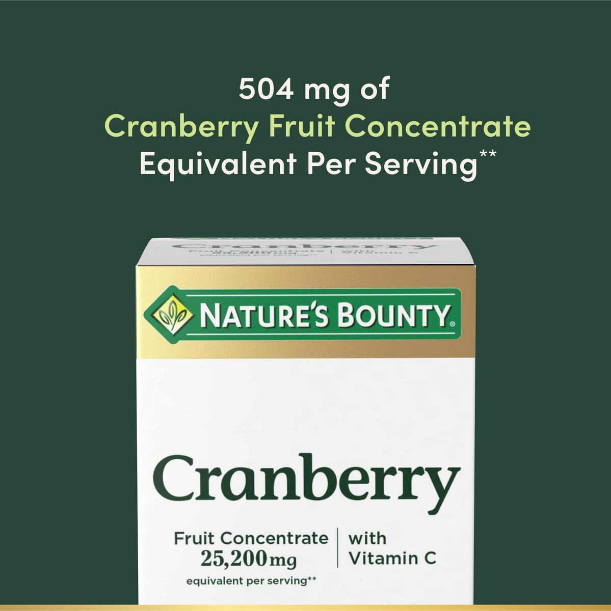 Cranberry Konzentrat mit Vitamin C von Nature's Bounty – Nahrungsergänzungsmittel für Harnwegs- und Immunsystem – 25200 mg, 60 Rapid Release Softgels