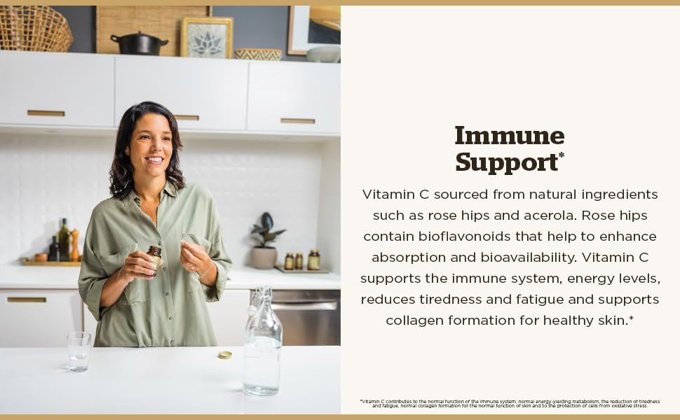 Solgar Vitamin C 1000 mg mit Hagebutten, 250 Tabletten - Antioxidans & Immununterstützung - Allgemeine Gesundheit - Unterstützt gesunde Haut & Gelenke - Nicht-GVO, Vegan und Koscher - 250 Portionen