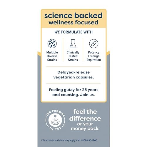 Renew Life Probiotic 50 Plus – Tägliche Unterstützung für Verdauung, Immunsystem und Harnwege, 30 Milliarden KBE, 30 Kapseln