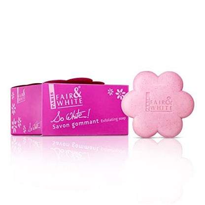 Fair & White So White Aufhellende Seife - 200g / 7 oz - Peelingseife, hilft, Verfärbungen zu reduzieren: Körper, Knie, Achseln, Achselhöhlen