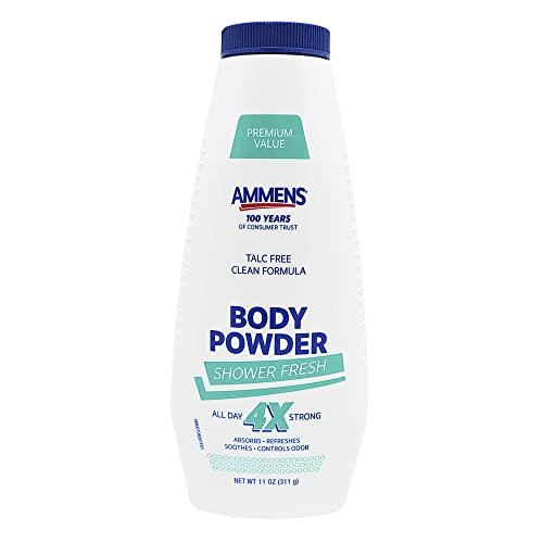 Ammens Powder Shower Fresh 11 oz – Deodorant Puderfrisch für Damen, Herren und Kinder