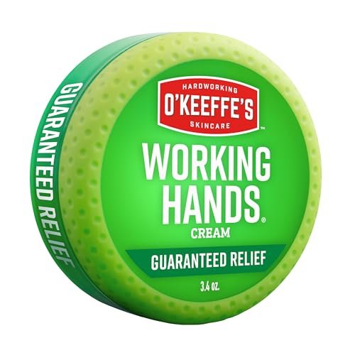 O'Keeffe's Working Hands Handcreme für extrem trockene Hände - 96 g Glas (1 Packung) - Reparierende Hautpflege für rissige, trockene Hände