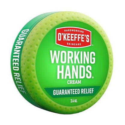 O'Keeffe's Working Hands Handcreme für extrem trockene Hände - 96 g Glas (1 Packung) - Reparierende Hautpflege für rissige, trockene Hände