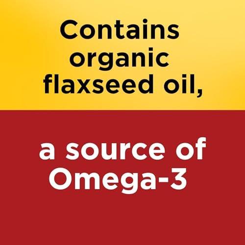 Nature Made Leinsamenöl 1000 mg, Omega-3 ohne Fisch, Nahrungsergänzungsmittel zur Unterstützung der Herzgesundheit, 100 Weichkapseln, 100-Tage-Vorrat