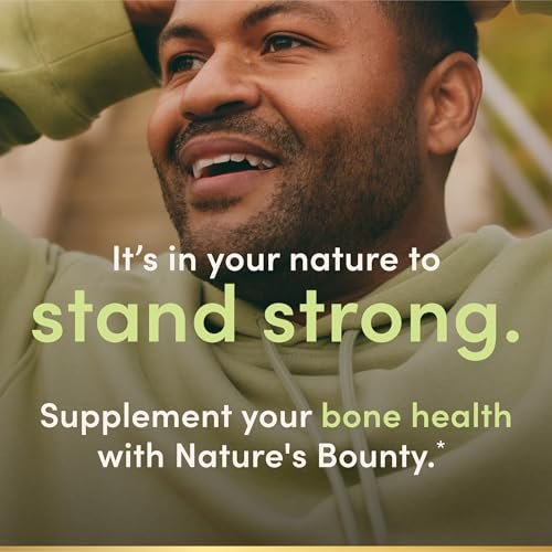 Nature's Bounty Calcium Plus 400 IU Vitamin D3 – 300 Tabletten für Knochen- und Immununterstützung
