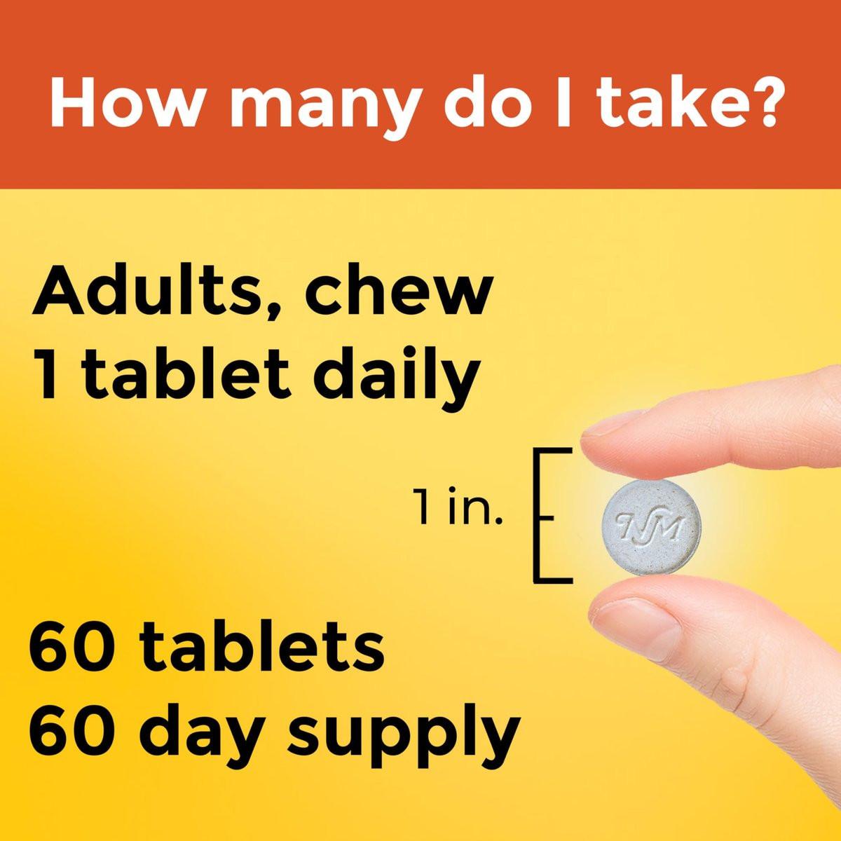 Nature Made Kaubare Vitamin C 500 mg Tabletten – Immununterstützung, 60 Stück, 60-Tage-Vorrat