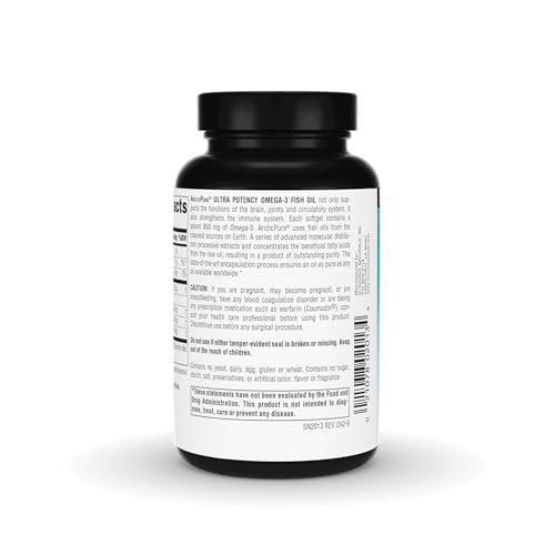 Source Naturals ArcticPure Ultra Potency 850 mg Omega-3 Fischöl – 60 Weichkapseln