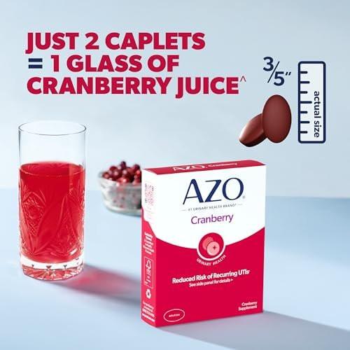 AZO Cranberry Kapseln für die Harnwegsgesundheit für Frauen und Männer, Zuckerfrei, Nicht-GVO, 50 Kapseln