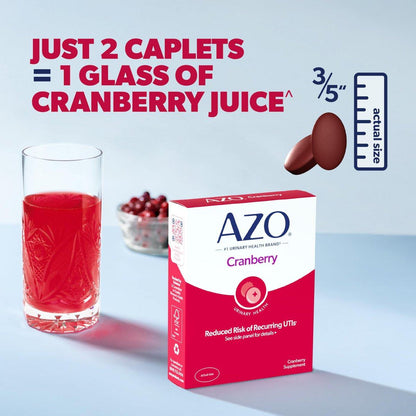 AZO Cranberry Kapseln für die Harnwegsgesundheit für Frauen und Männer, Zuckerfrei, Nicht-GVO, 50 Kapseln