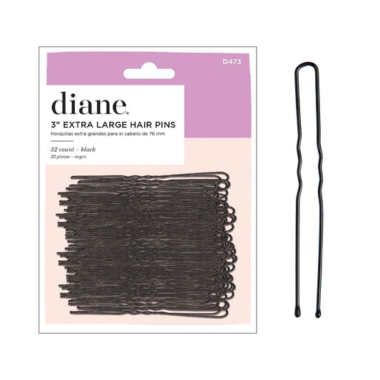 Diane Haarnadeln, Schwarz, 7,6 cm (D473) - 32 Stück Metall-Haarklammern für Dutt, Locken & Hochsteckfrisuren