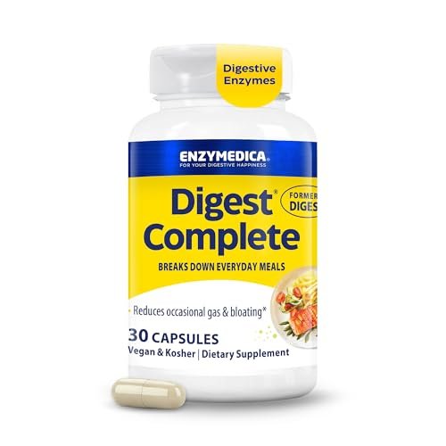 Enzymedica Digest Complete – Verdauungsenzyme für Frauen & Männer, 30 Kapseln, vegan, gegen Blähungen & Völlegefühl