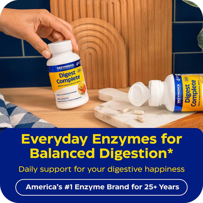 Enzymedica Digest Complete – Verdauungsenzyme für Frauen & Männer, 30 Kapseln, vegan, gegen Blähungen & Völlegefühl