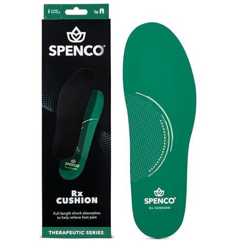 Spenco Rx Comfort Thin Lightweight Dämpfende Orthotic Einlegesohle, Herren 12-13.5
