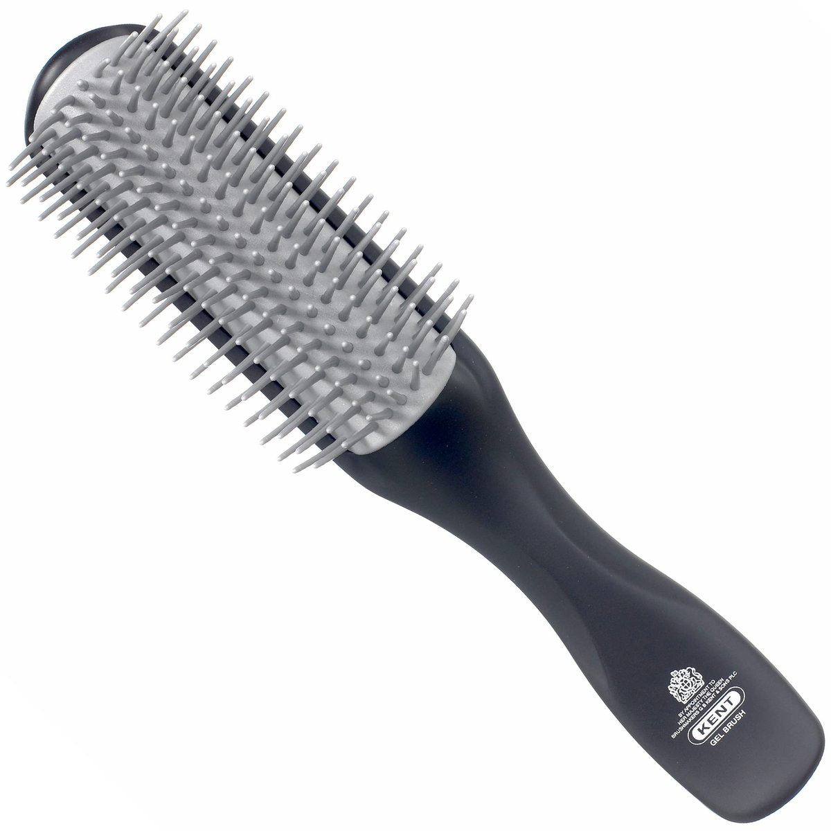 Kent KFM2 Gel Styling Haar Bürste für Männer - 9-reihige Herrenbürste mit ionischen antistatischen Borsten - perfekt für tägliches Styling, Entwirren und Glätten von langem oder dickem Haar
