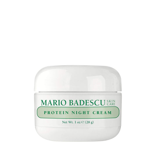 Mario Badescu Protein Nachtcreme für trockene & empfindliche Haut – Anti-Aging-Gesichtscreme mit Peptiden, Kollagen & Vitamin A & E – Reduziert Falten – Feuchtigkeitscreme für Damen & Herren – 28 g